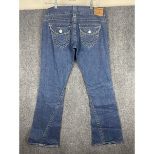 VTG True Religion Jeans Womens 28x33 Joey‎ Twisted Seam Flare Leg Low Rise USA